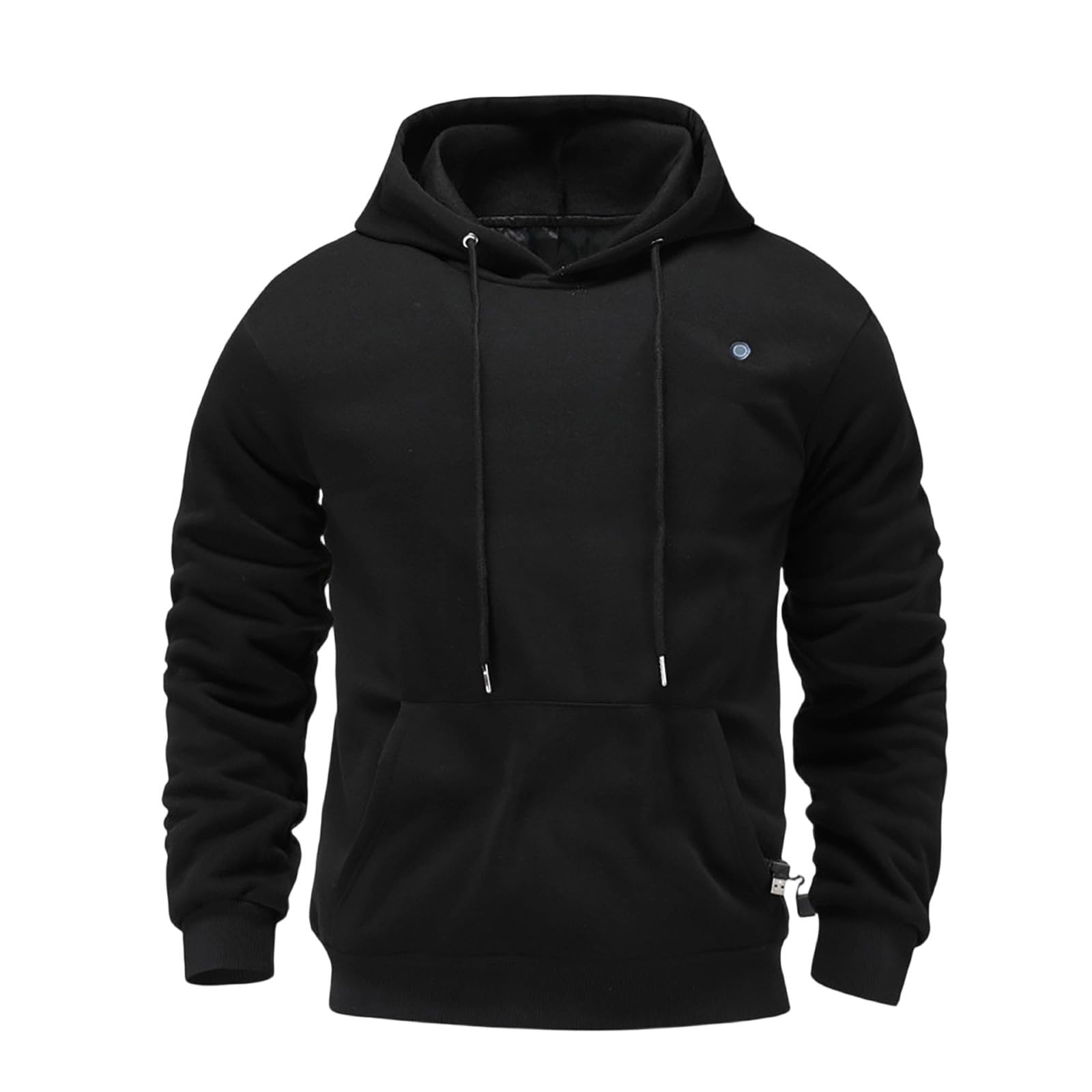 Beheizbarer Hoodie Herren Winter Warm Kapuzenpullover Beheizbare Pullover