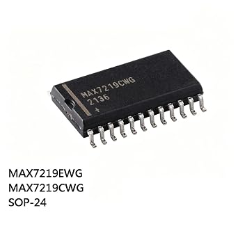10Pcs MAX7219 MAX7219CWG MAX7219EWG SOP24 IC Chip Chip IC(MAX7219EWG)