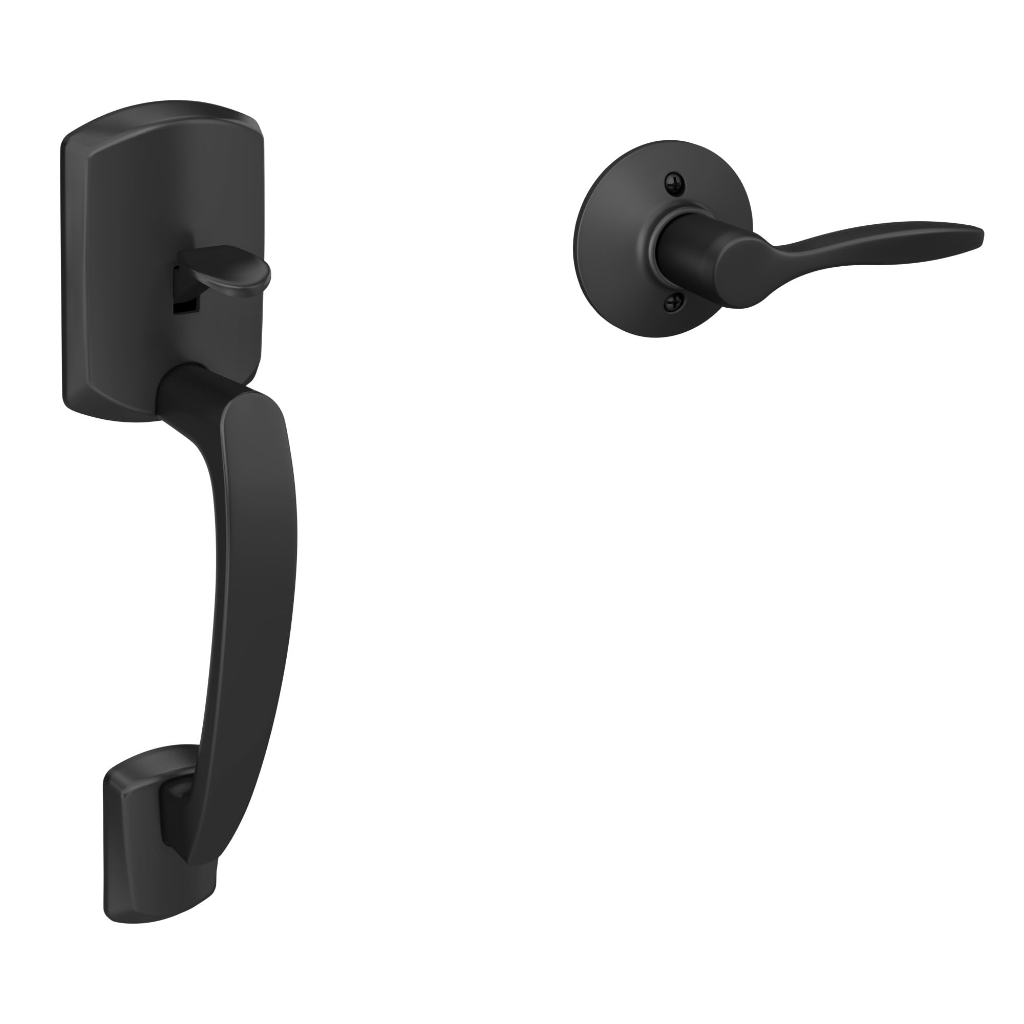 Schlage FE285 GRW 622 DEL LH Greenwich Front Entry Handleset with