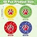 CHUNNIN 48Pcs Dog Paw Party Paper Plates for Dog Birthday Themed Party Supplies 7