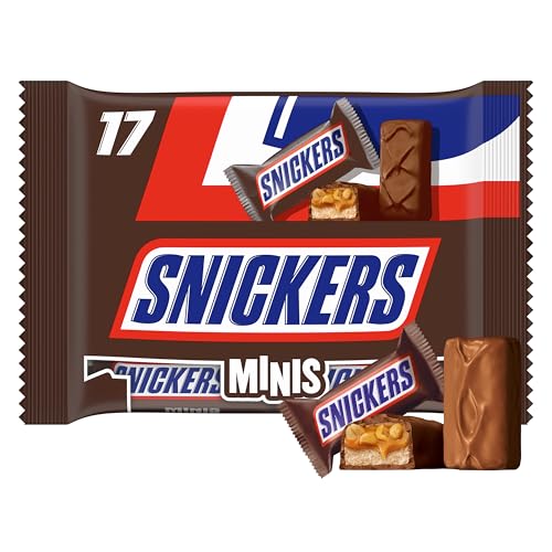 Barres Chocolatées Minis Cacahuètes Et Caramel Snickers Le Sachet De 17 Minis Barres