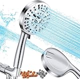 CozyLife Hochdruck gefilterte Handheld -Duschkopf, 8 Sprühmodi Kombination von 2 Modi Jet zum Reinigen von Wannenfliesen
