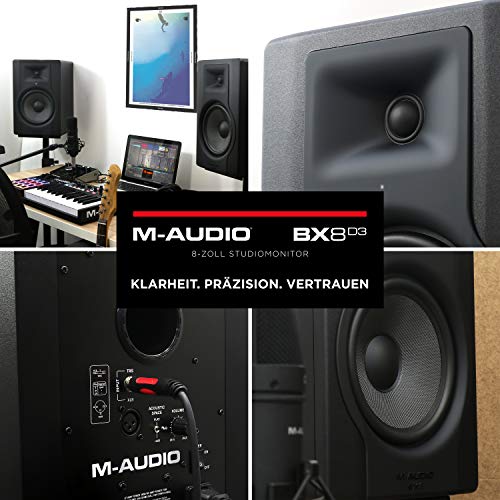 Aktivboxen M-Audio BX8 D3 – 2 Wege Studiomonitor mit Bi-Amplifikation