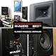 M-Audio BX8 D3 - Professionelle 2 Wege Aktiv Studiomonitor Lautsprecher für Musikproduktion und Mixing mit eingebauter Acoustic Space Control, 1 Stück