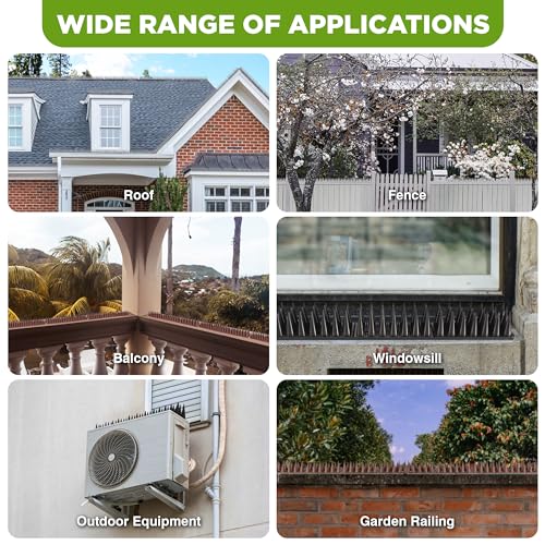 ISOTRONIC Bird Repellent Spikes, Pigeon Scarer for Repelling Birds Pigeons, Cats & Martens - Image 4