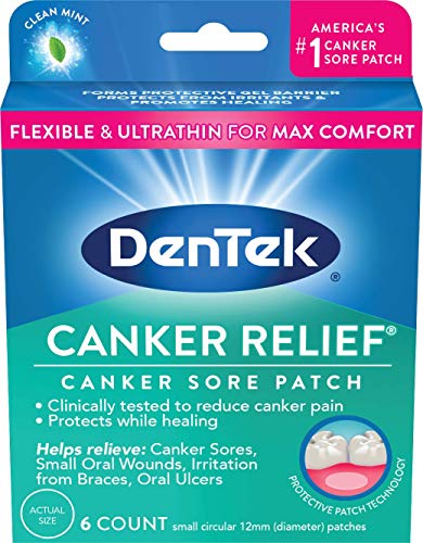 DenTek Canker Relief Canker Sore Patch, 6 Count