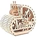 WJH Puzzle 3D Ensamble Caracol Modelo con Music Box DIY Creativo de Rompecabezas Juguetes para niños, Adolescentes y Adultos
