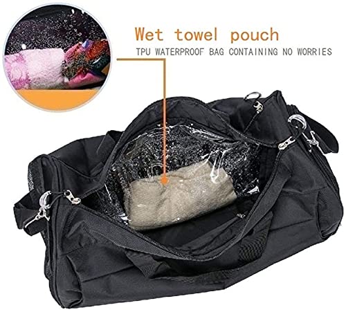 Gym-Bag-with-Shoes-CompartmentSports-Bag-with-Waterproof-Pocket-for-Wet-TowelsTravel-Duffel-Bag-for-Men-and-Women