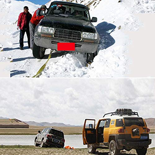 Ajcoflt Correia de reboque com ganchos Corda de reboque de corda de recuperação de veículo automóvel