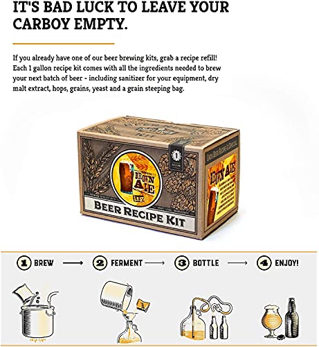 Craft A Brew Brown Ale Refill Recipe Kit - 1 Gallon - Ingredients For Home Brewing Beer #TOP4