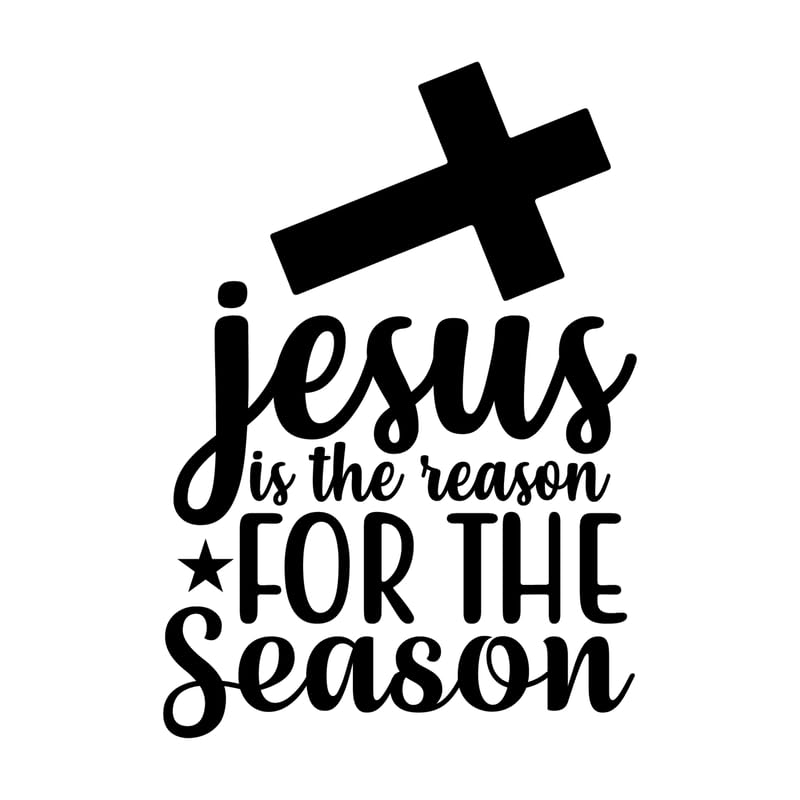 Poster Jesus is the reason for the season A2 toile décoration murale inspirante
