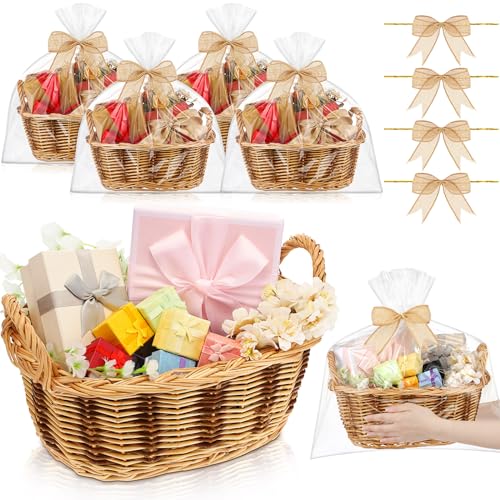 GlikCeil 4 Sets Basket for Gifts Empty Large...
