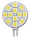 Lot de 5 ampoules à LED G4 - 12 LED SMD 5050 - Spot lumineux pour caravane, bateau, camping-car, cuisinière, cuisines, mobile homes