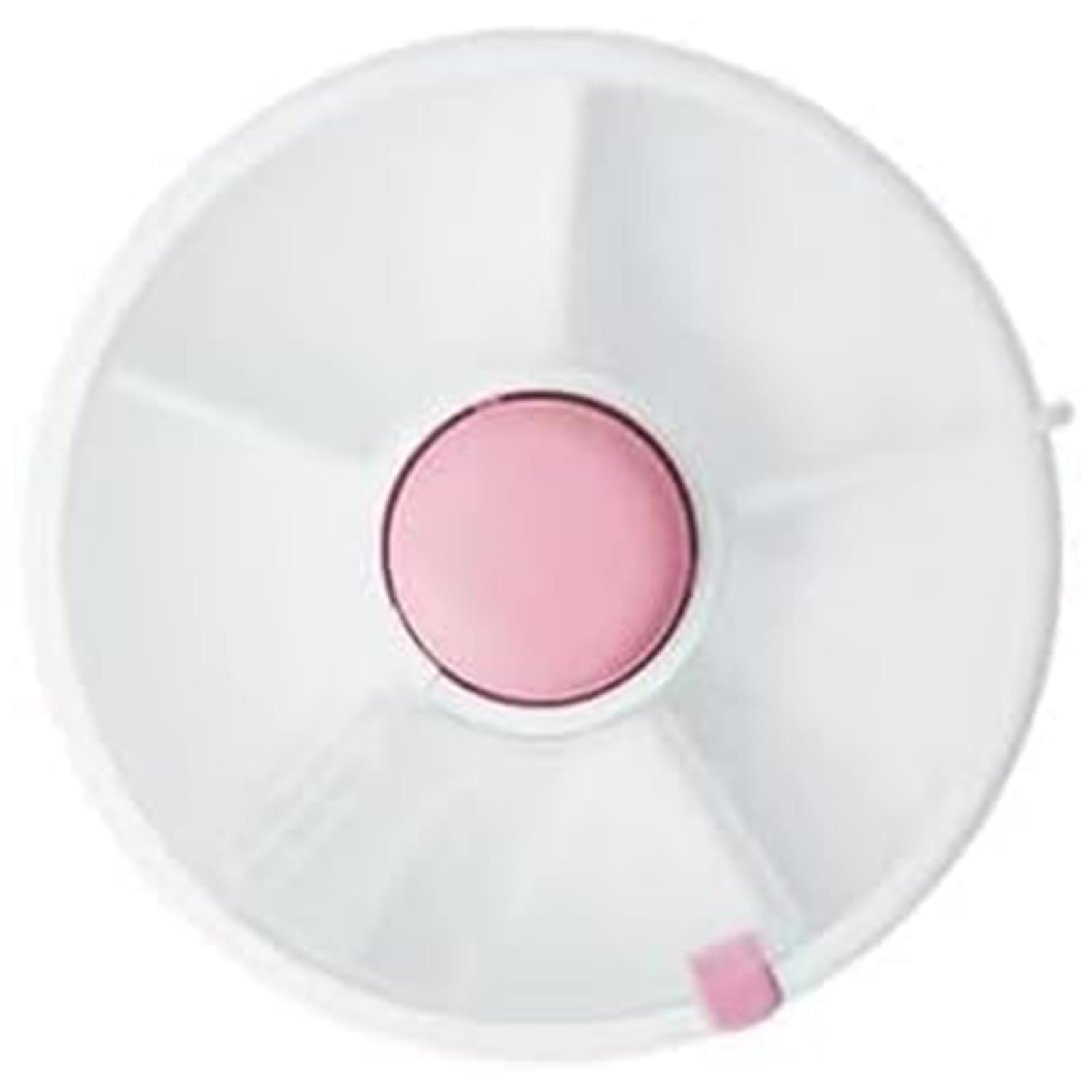 Kosinso Snack Spinner Rotating Storage Kids Portable Snack Bowl Organiser, Storage Boxes Snack Container - Snack Box with Compartments, Snack Plate for Travel (Pink)