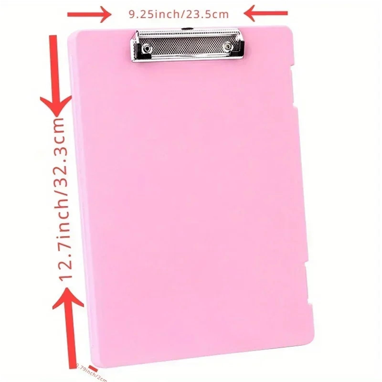 Portapapeles A4 con carpeta, suministros de Clip, tapete, portapapeles, folleto información archivo, 4 Uds Para la oficina(White)