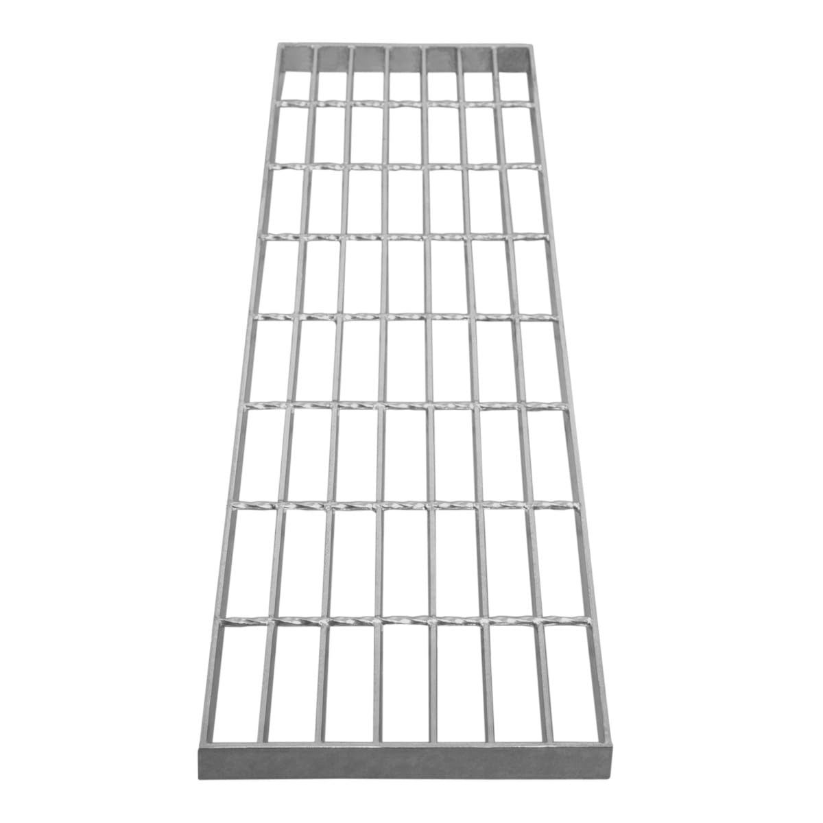Grille Caillebotis Acier Galvanisé 800mm x 240 mm - Min 260gr/​m² Maille 32 x 100mm Grillage Revêtement Sol Passerelle Passage Voiture - Capacité 192KG - Résistant à la Corrosion EN ISO 1461