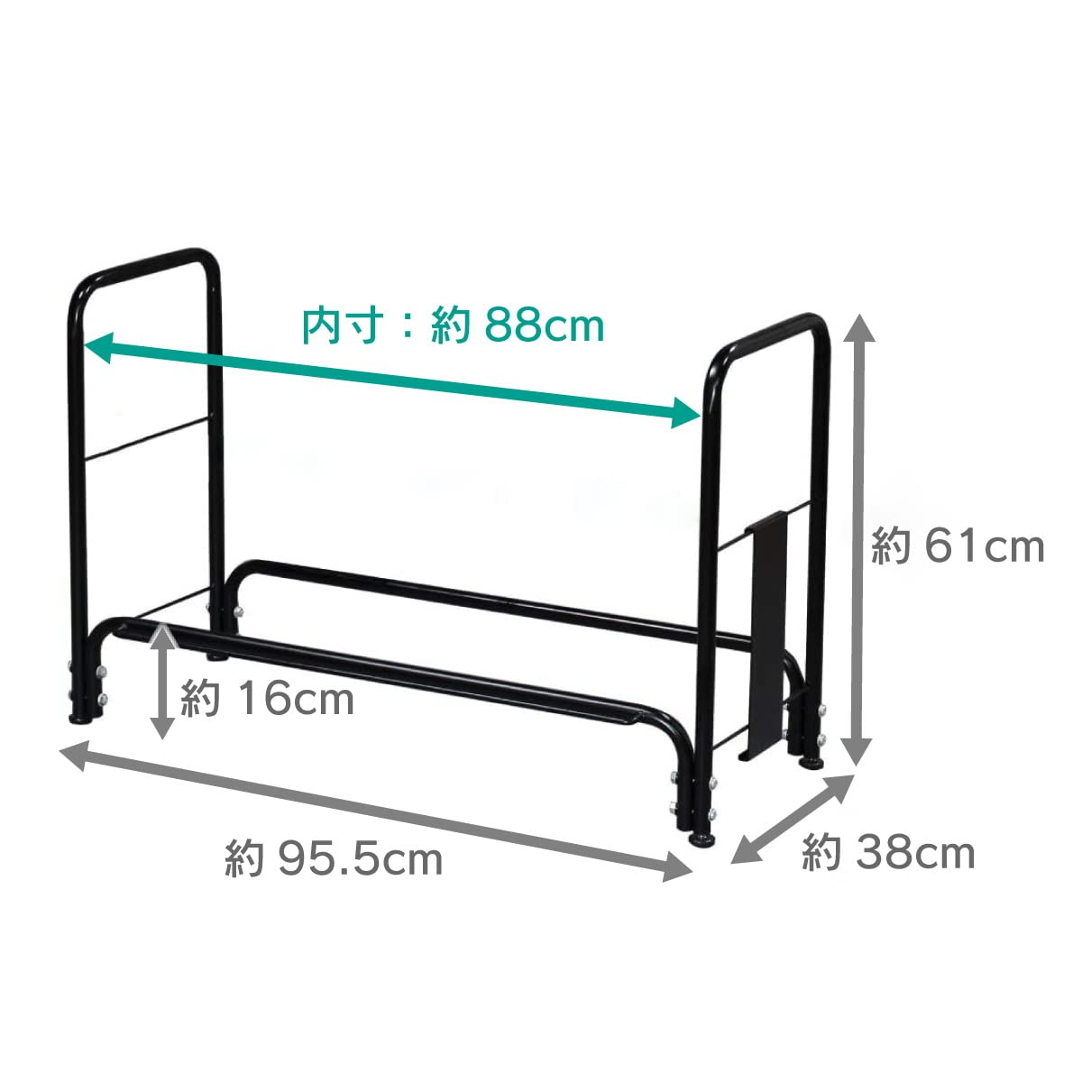 スロープ付きタイヤラック　レギュラータイプ　カバー付き　耐荷重120kg Amazon.co.jp: 川口工器 スロープ付きタイヤラック (レギュラー