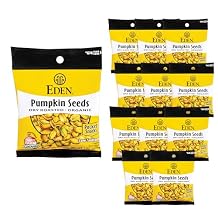 Eden Organic Pumpkin Seeds, Pocket Snacks, Dry Roasted, Lightly Salted, Hulled, Pepitas, 1 oz 24-Pack Case