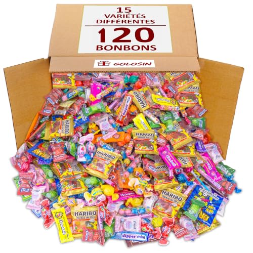Lot Assortiment 120 Bonbons en Gros...