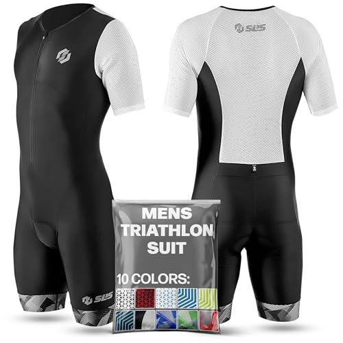 SLS3 Triathlon Suits Mens - Aerodynamic Sleeved Tri Suit Men – Lightweight Trisuit with Premium FX...