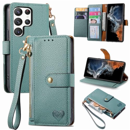 Protection Galaxy S25 FE anti-perte avec portefeuille zippé intégré