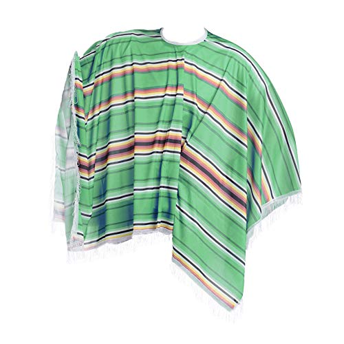 Zac's Alter Ego Fancy Dress 80cm Multicolour Mexican Bandit Poncho - Colour Options Available