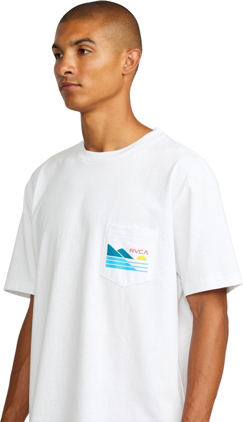 RVCA Mens Men's Cliff Sets Pocket Ss Short Sleeve Tee - Image 4