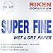 6 Sheets Japan Precision Super Fine Polishing Wet/Dry Abrasive Sandpaper ANTI-CURL (Grit 5000 (6-piece))
