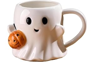 Ghost Face Coffee Mug: A Spooky Ceramic Treat