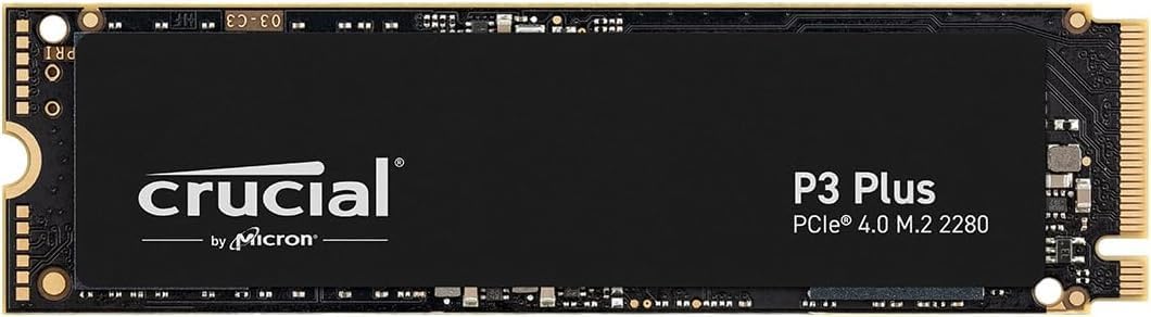 Crucial P3 Plus SSD 2TB M.2 PCIe Gen4 NVMe Internal SSD, 5,000 MB/s Read, 4,200 MB/s Write, Compatible with Laptop and Desktop, SSD Hard Drive - CT2000P3PSSD801