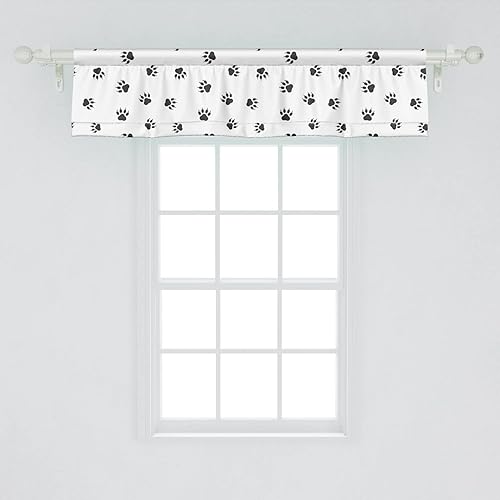 Miniatura 23 de Lunarable Cenefa de ventana azul pálido, diseño de conchas de vida submarina grunge, estrellas de mar, arte marítimo incompleto, cenefa de cortina