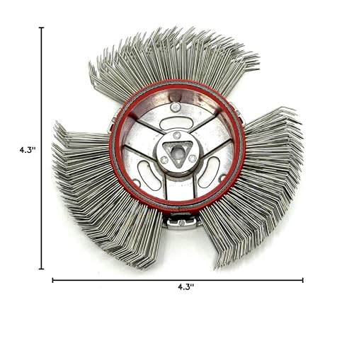 Image of 5 PCS, Abrasive Wire Wheel for Surface Blaster, 23mm Bristle Blasting Belt | 0.7mm Stainless Steel, 23mm Coarse Wire Wheels, Metal Blaster Wheels, Bristle Blasting Tool