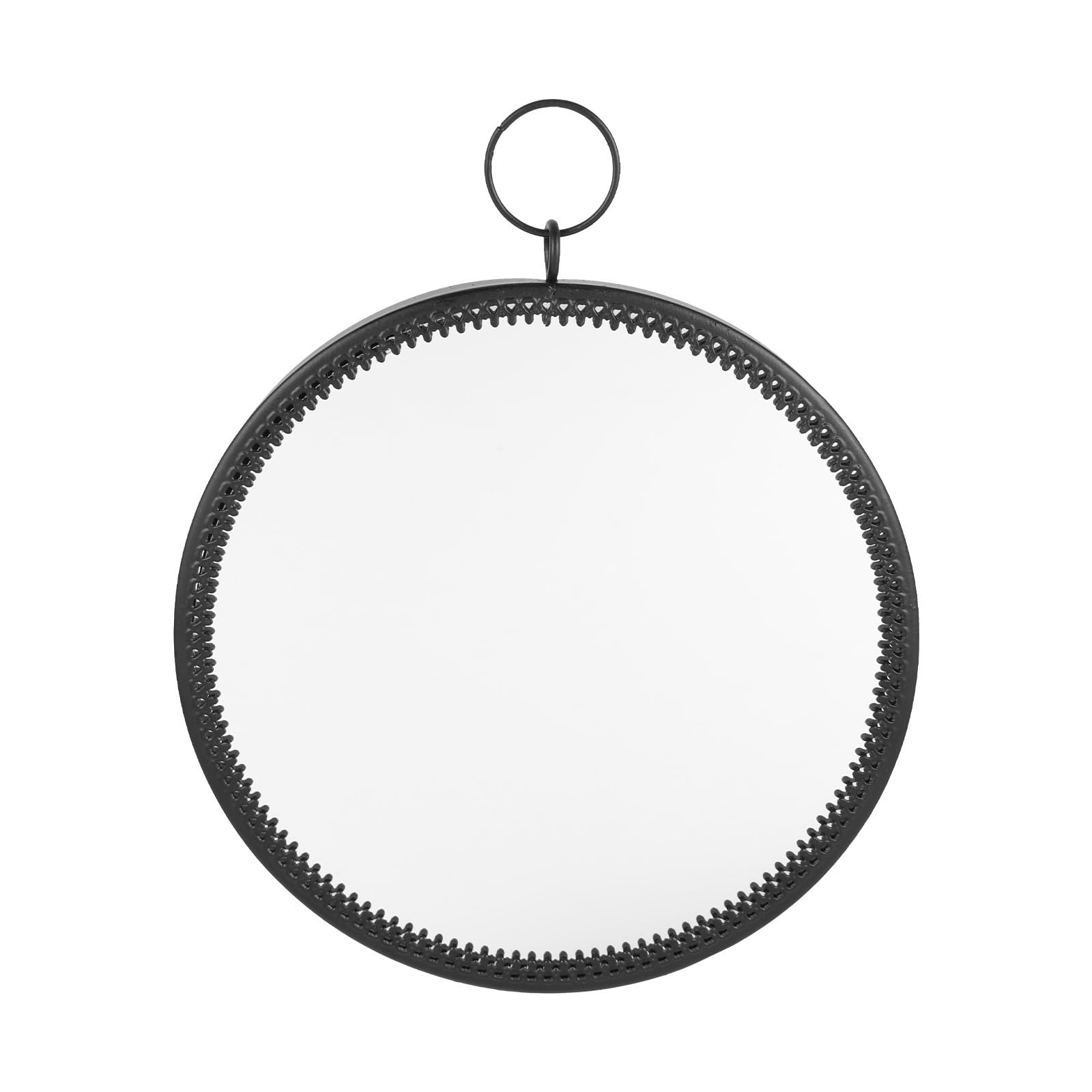 Hanging Bathroom Wall Mirror Compact Frame Round Vanity Mirror Punch-Free Decorative Makeup for Entryway and Bathroom