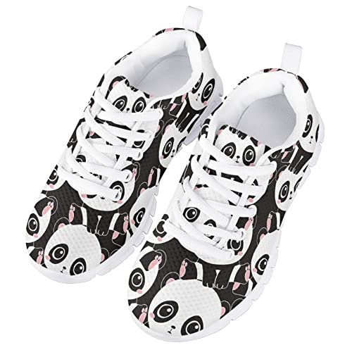 Yzaoxia Boys Tennis Shoes Lace Up Athletic Shoes Outdoor Comfortable Kids Sneakers Breathable Mesh Sneakers Light Weight Walking Shoes3