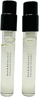 2 J.Malone's Oud & Bergamot Cologne Intense Spray Sample Vial 0.05 fl.oz./ 1.5ml each