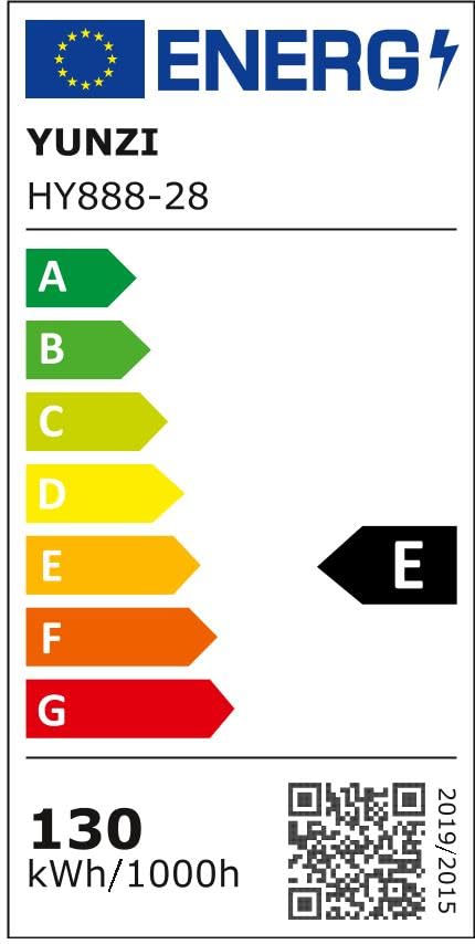 Ventilatore Da Soffitto YUNZI Con Luce LED Dimmerabile 50 Cm, Telecomando 6 Velocità, 3000K-6500K, Colore Oro - 3