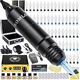 Romlon Tattoo Kit Professional - Complete Tattoo Pen Machine Kit Rotary Tattoo Machine LED Power...
