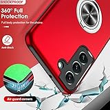 LeYi for Samsung S22 Case Shockproof,Samsung S 22 Silicone Case Red,Samsung Galaxy S22 5G Phone Case Shock Proof Protection Lightweight Silicone Hybrid Case Red - Image 6