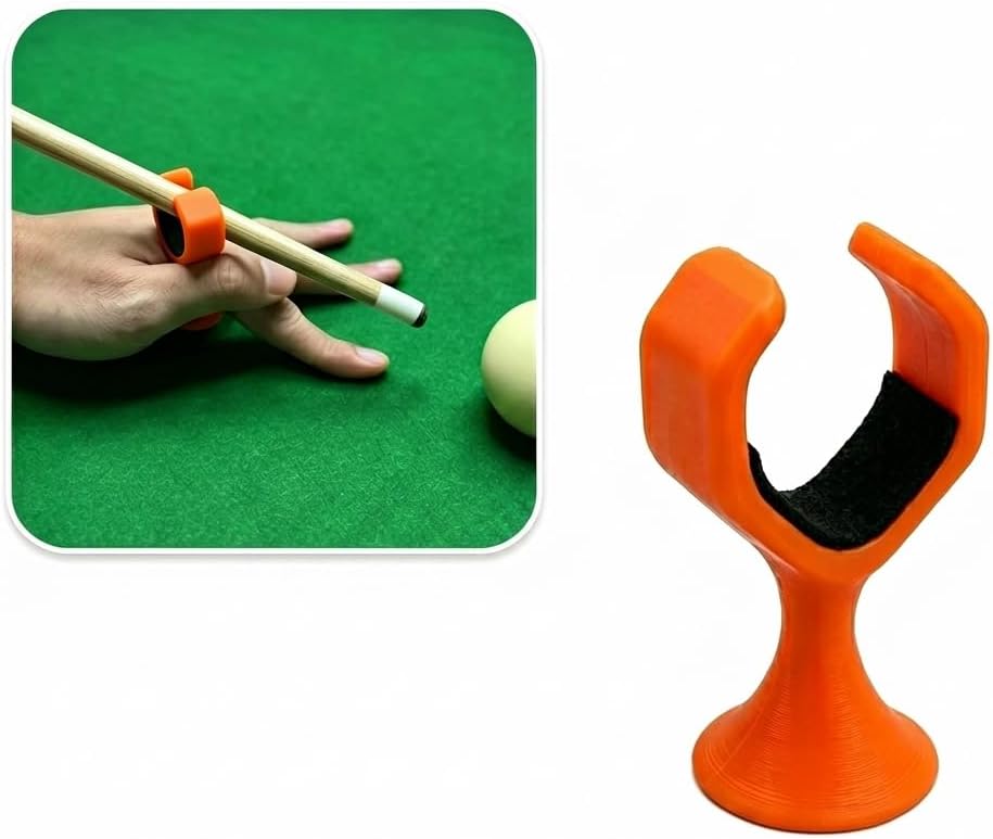 Billiard Cue Hand Rest with Ergonomic Portable Moosehead for Snooker
