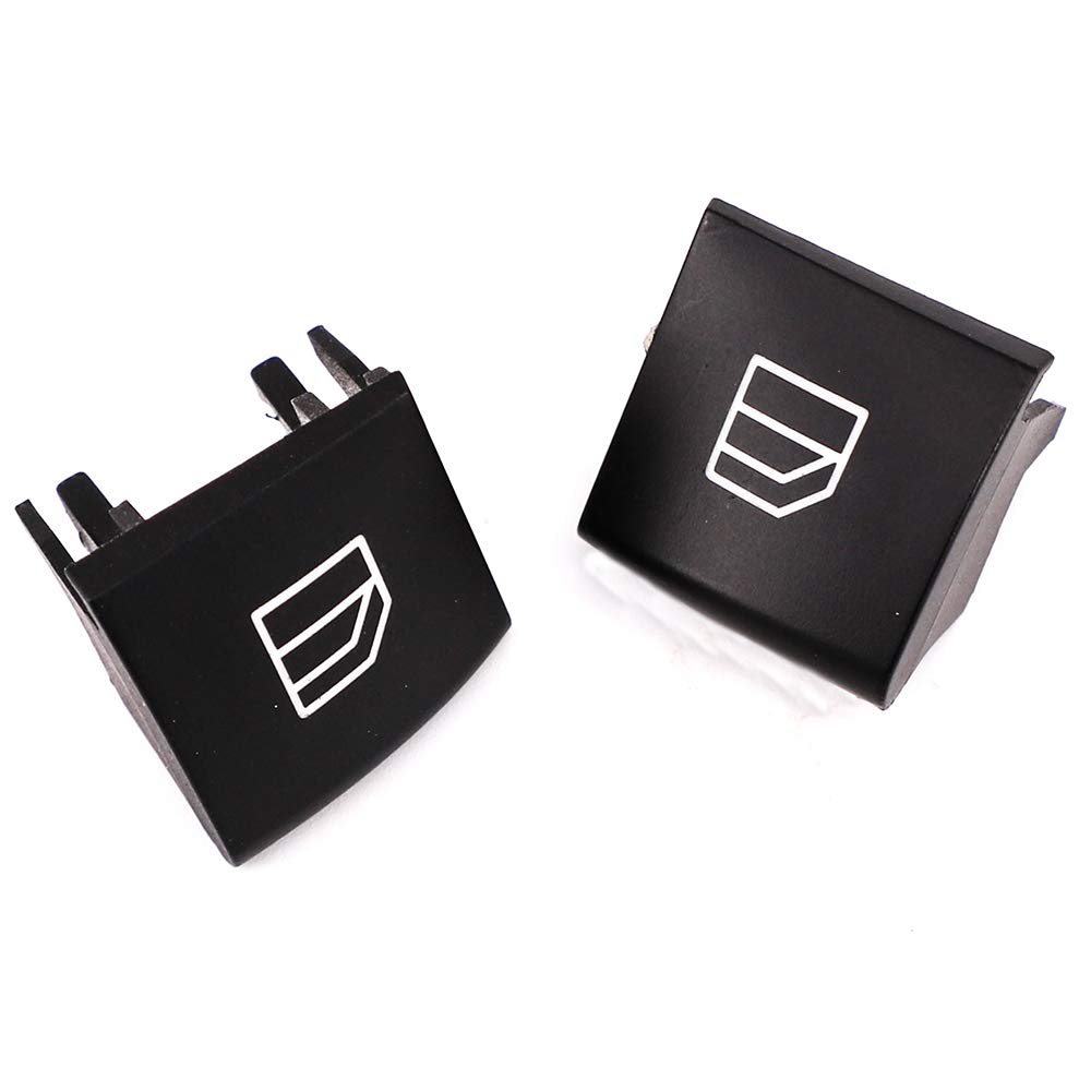 DiER Car Window Glass Lift Button Trim Cover Window Switch Button Cover Cap Compatible with Benz W164 ML W251 GL