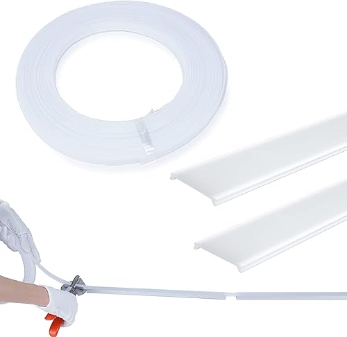 Paquete de 10 canales LED negros de 6.6 pies6.6 ft con cubierta LED blanca lechosa U102 con cubierta LED blanca lechosa continua de 100 pies98.4 ft