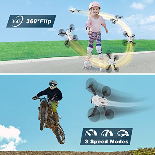 Mini Drone With Camera For Adults Kids - 1080P Hd Fpv Camera Drones With Carrying Case, Foldable Drone Remote Control Toys Gifts Rc Quadcopter For Boys Girls With 2 Batteries, Headless Mode, One Key Start, Speed Adjustment, 3D Flips For Kids Or Beginners #TOP2