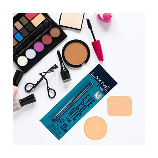 Eyeconic Kajal Twin Pack – 2 PCS Multipurpose Makeup Sponge – Waterproof and Long Lasting Up to 24 Hours Eyeconic Kajal…