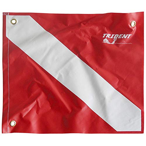 Aqua Heavy-Duty Poly Coated Nylon Dive Flag, 14