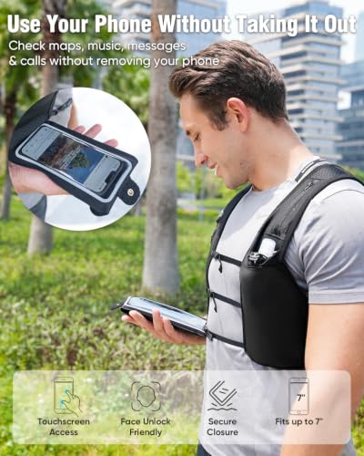 Zelvot Running Vest with 500ml Flask