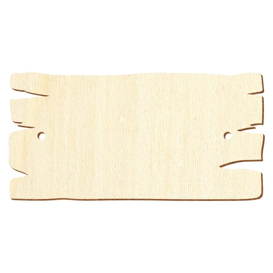 Cartel de madera con aspecto de tablero de madera con 2 agujeros horizontales – 5 x 2,5 cm hasta 50 x 25 cm, decoración para manualidades, paquete con: 10 unidades, altura x anchura: 34 x 17 cm