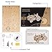 Rowood Tractor 3D Wooden Puzzles for Adults, DIY Brain Teaser Model Building Craft Toy, Birthday, Spring Drive Mechanical Gear Kits