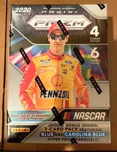 2020 Panini Prizm NASCAR Racing Blaster Box FACTORY SEALED includes 1 Bonus Pack containing Exclusive Blue/Carolina Blue & Green/Yellow Prizms