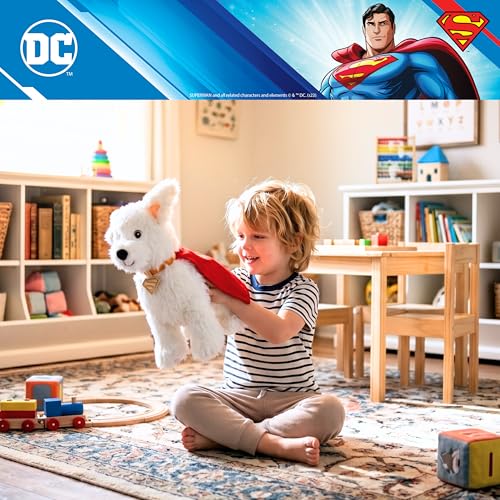 Image of Krypto Superman DC Comics Kids Bedding Super Soft Plush Cozy Cuddle Pillow, Dog, (Officially Licensed Product) by Franco