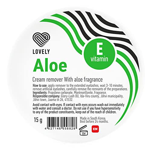 LOVELY Lash Cream Remover para extensiones de pestañas Aroma: ALOE VERA | Removedor de pestañas para una eliminación suave, rápida y delicada de las extensiones y el pegamento de pestañas